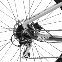 Bicicleta GHOST Montaña KATO ESSENTIAL R27.5 3x8 Hombre Shimano Acera M360 Frenos Doble Disco Hidraulico Aluminio Gris/Negro Talla:SS 93KA1011