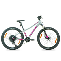 Bicicleta GHOST Montaña LANAO FULL PARTY R24 1x11 Mujer FS Shimano Deore M5100 Frenos Doble Disco Hidraulico Aluminio Plata/Negro Talla:UN 93LA1306