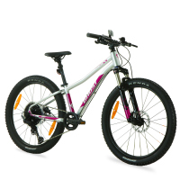 Bicicleta GHOST Montaña LANAO FULL PARTY R24 1x11 Mujer FS Shimano Deore M5100 Frenos Doble Disco Hidraulico Aluminio Plata/Negro Talla:UN 93LA1306