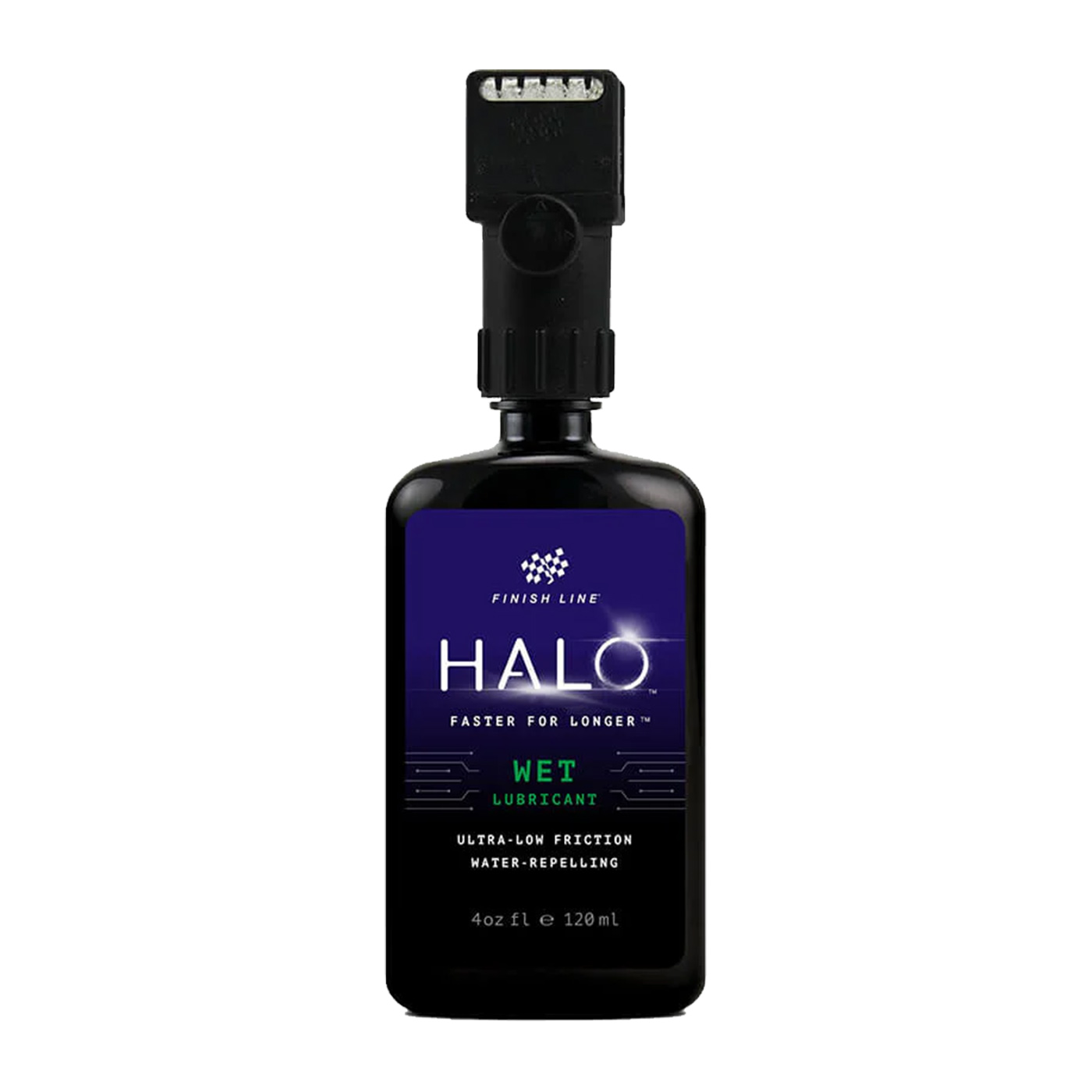 Lubricante FINISH LINE HALO WET HUMEDO con Aplicador para Todas las Condiciones 4oz/120ml HA0044801