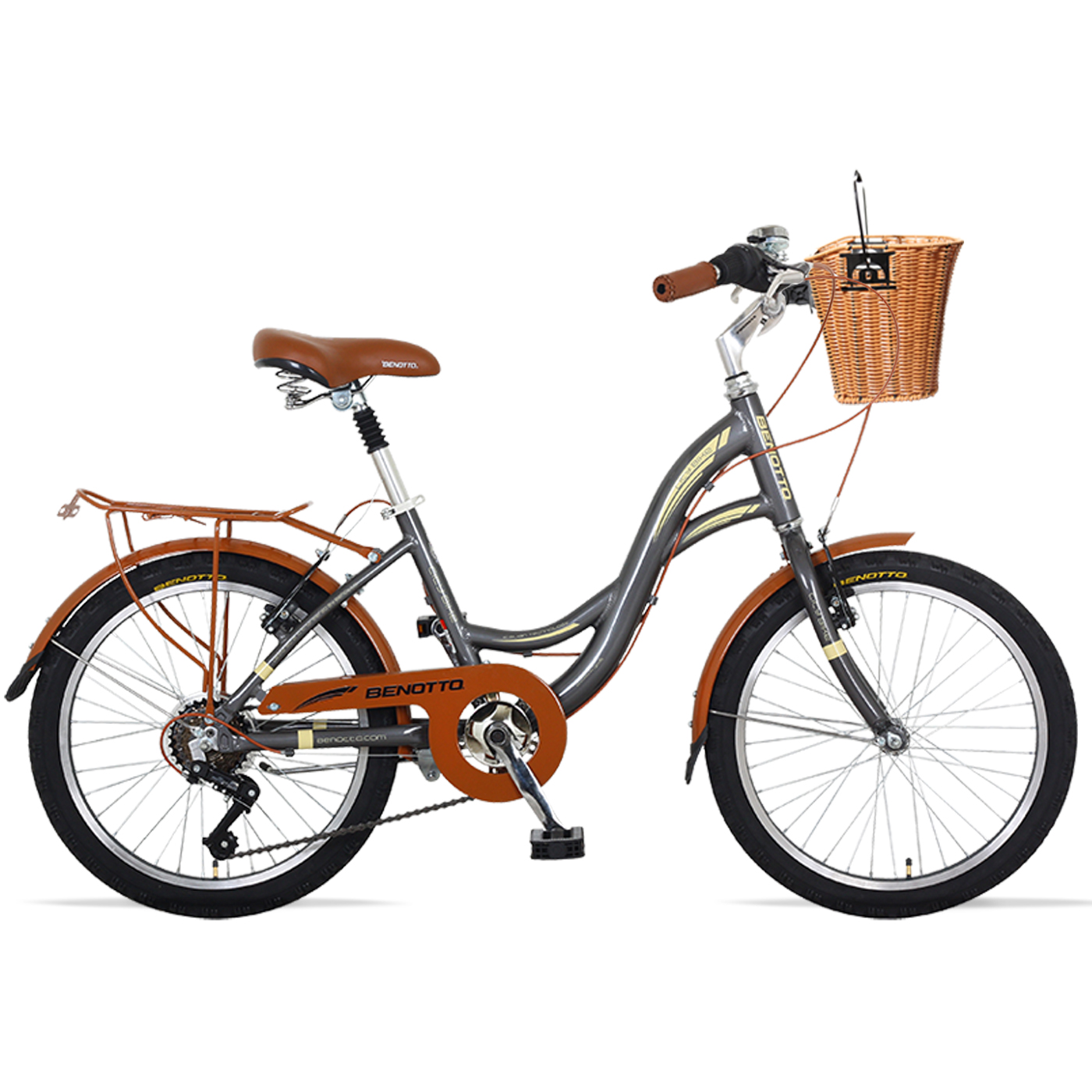 Bicicleta BENOTTO City CITY BIKE R20 7V. Mujer Sunrace Frenos ”V” Aluminio Gris Talla:UN