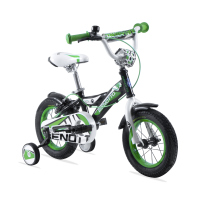 Bicicleta BENOTTO Infantil BAMBINO R12 1V. Niño Frenos Caliper Acero Negro/Blanco/Verde Talla:UN