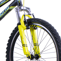 Bicicleta BENOTTO Montaña FIRE BACK R24 21V. Hombre FS Frenos ”V” Acero Negro/Amarillo Neon Talla:UN