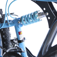 Bicicleta BENOTTO Montaña RUSH R24 21V. Hombre DS Sunrace Frenos Disco Delantero/”V” Trasero Acero Gris Oscuro/Azul Talla:UN
