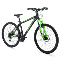 Bicicleta BENOTTO Montaña XC-5000 R26 21V. FS Frenos Doble Disco Mecanico Aluminio Negro/Verde Talla:MM