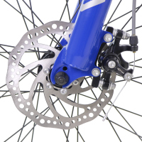 Bicicleta BENOTTO Montaña XC-5000 R26 21V. FS Frenos Doble Disco Mecanico Aluminio Plata/Azul Talla:SS