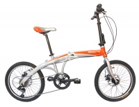Bicicleta Benotto Athens Alum R20 7V Plegable de Luxe Plata/Naranja UN