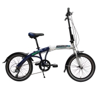 Bicicleta Benotto Commuter Pro Aluminio R20 8V Plegable Shimano Azul UN