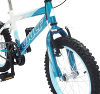 Bicicleta Wolf Acero R16 1V Niño Frenos V Ruedas Laterales Azul/Blanco UN