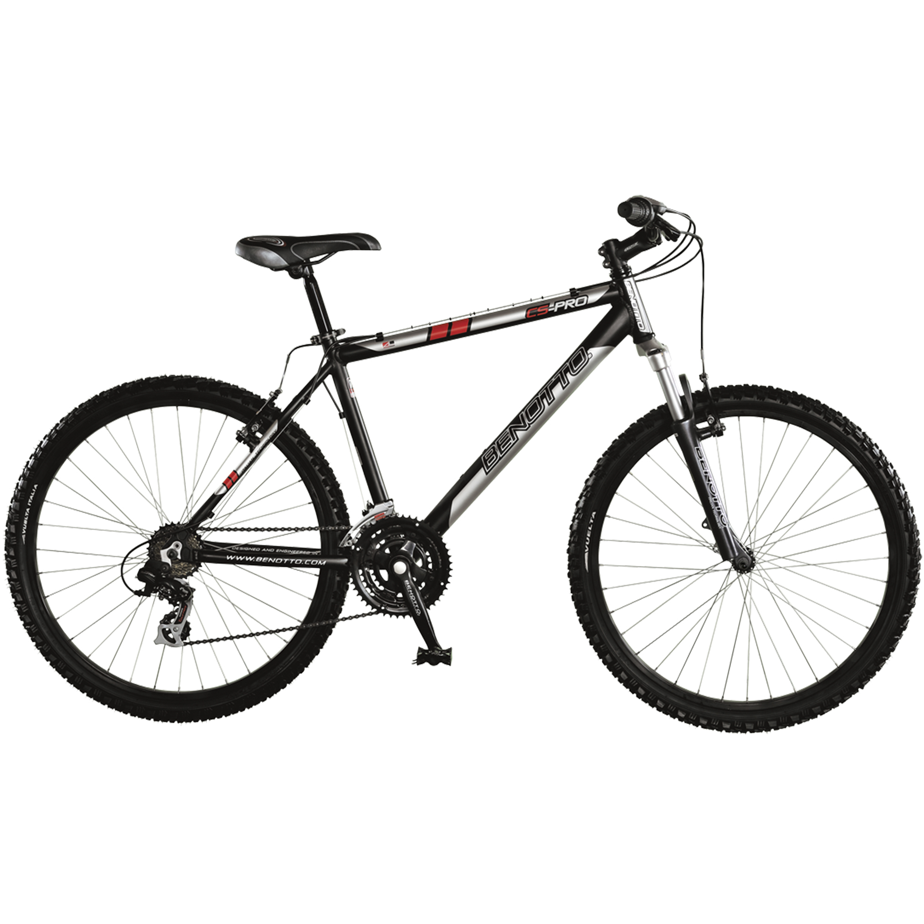 Bicicleta BENOTTO Montaña CS-PRO FS R26 21V. Hombre Sram/Shimano Frenos ”v” Aluminio Negro Talla:UN
