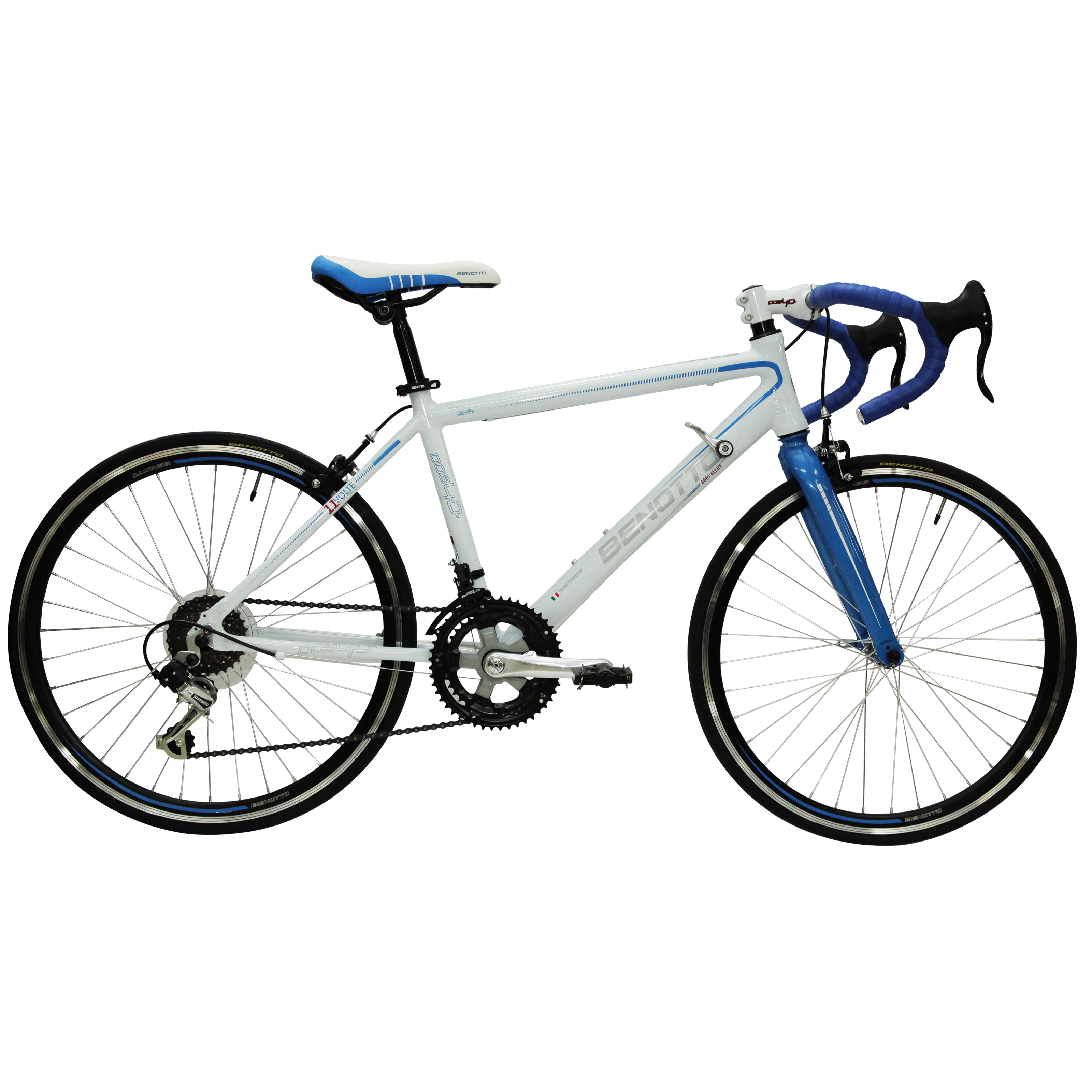 Bicicleta BENOTTO Ruta DOS40 R24 14V. Frenos Carrera Aluminio Blanco/Azul Talla:UN