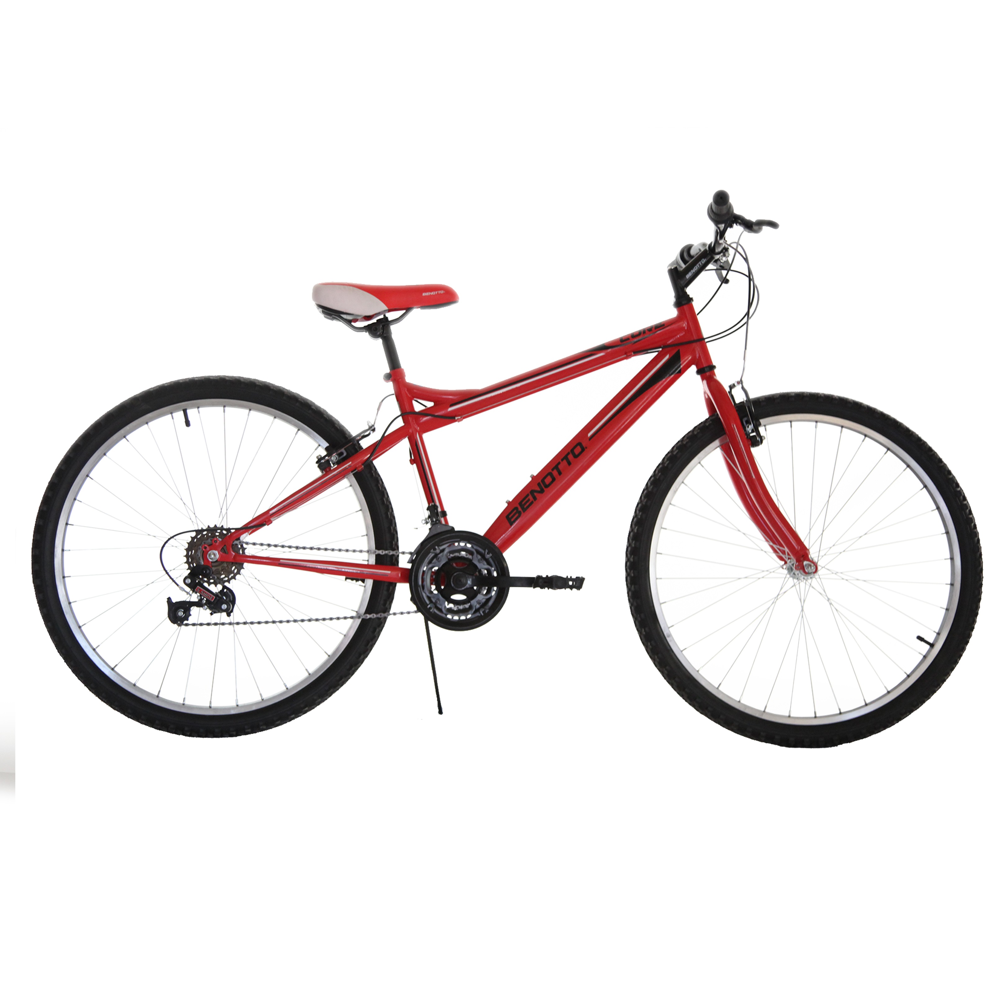 Bicicleta BENOTTO Montaña CORE R26 18V. Hombre Frenos ”V” Acero Rojo Talla:UN