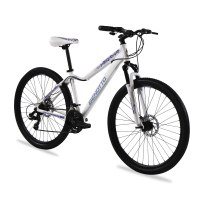 Bicicleta BENOTTO Montaña LHOTSE R27.5 24V. Mujer FS Doble Freno de Disco Aluminio Blanco Talla:MM