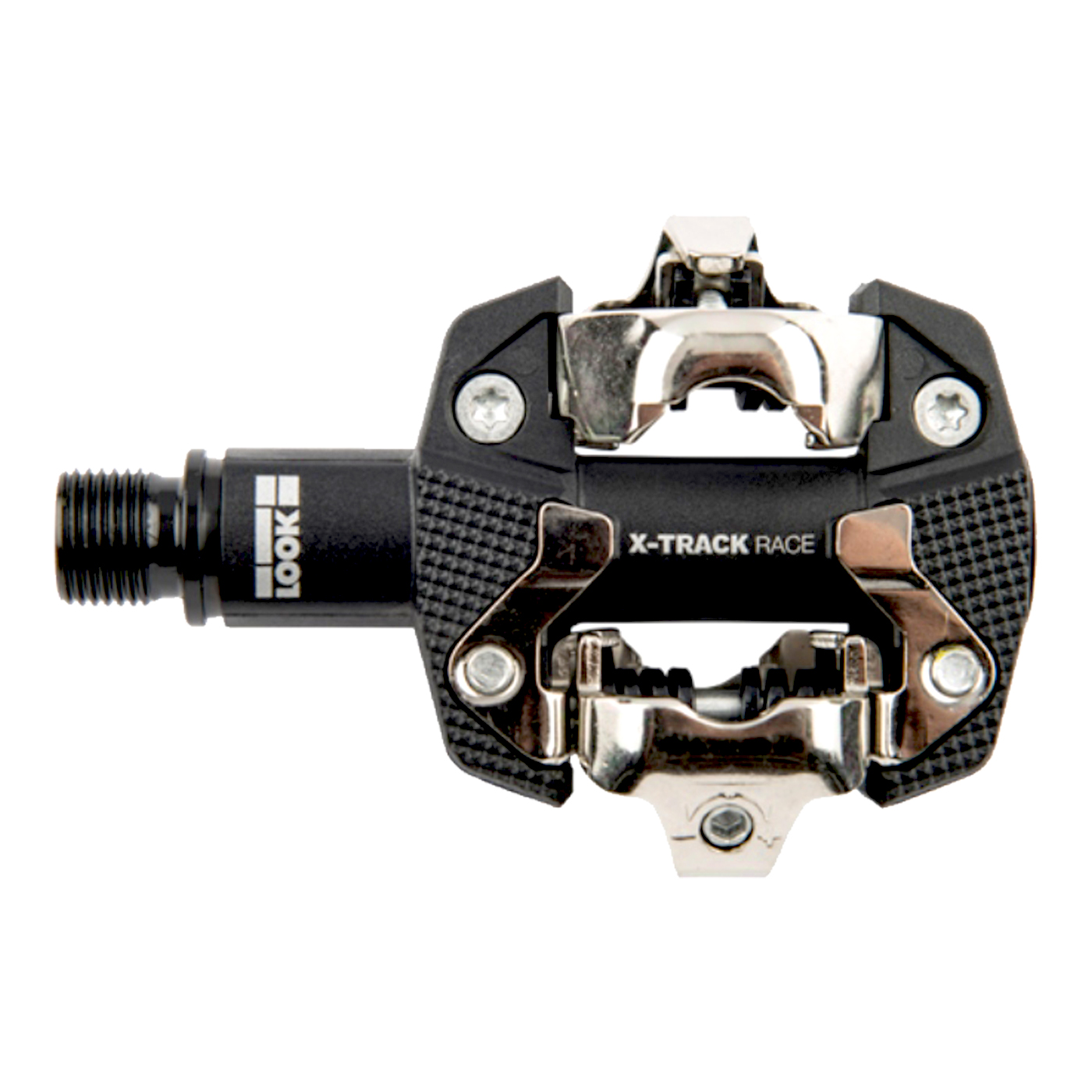 Pedal LOOK MTB X-Country X-TRACK RACE Contacto SPD Composite/CrMo Negro + Placas (00018222)