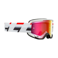 Goggles para Ciclista BELL Montaña DESCENDER Blanco/Rojo/Negro 7117223SMP