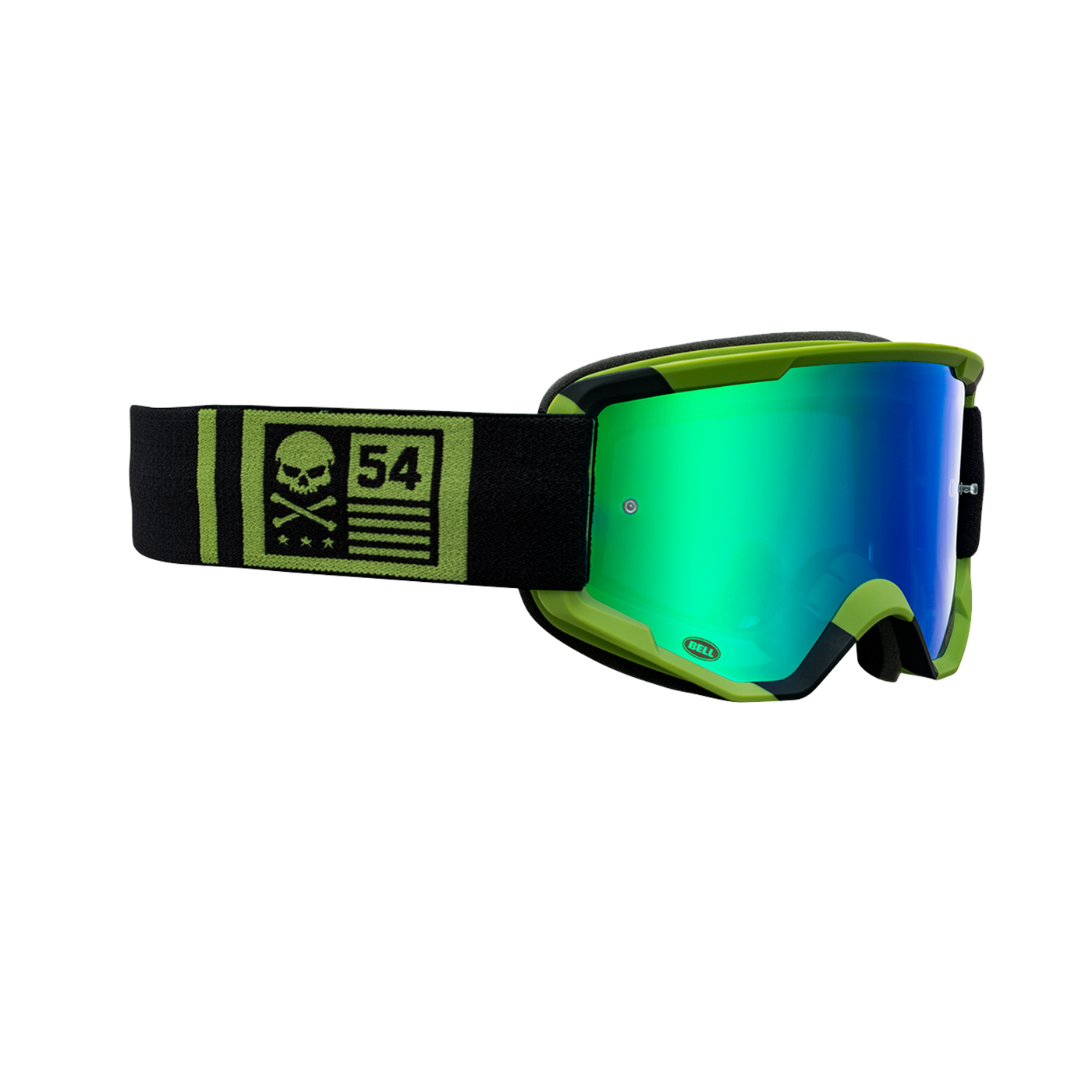 Goggles para Ciclista BELL Montaña DESCENDER Verde Mate/Negro 7117218SMP